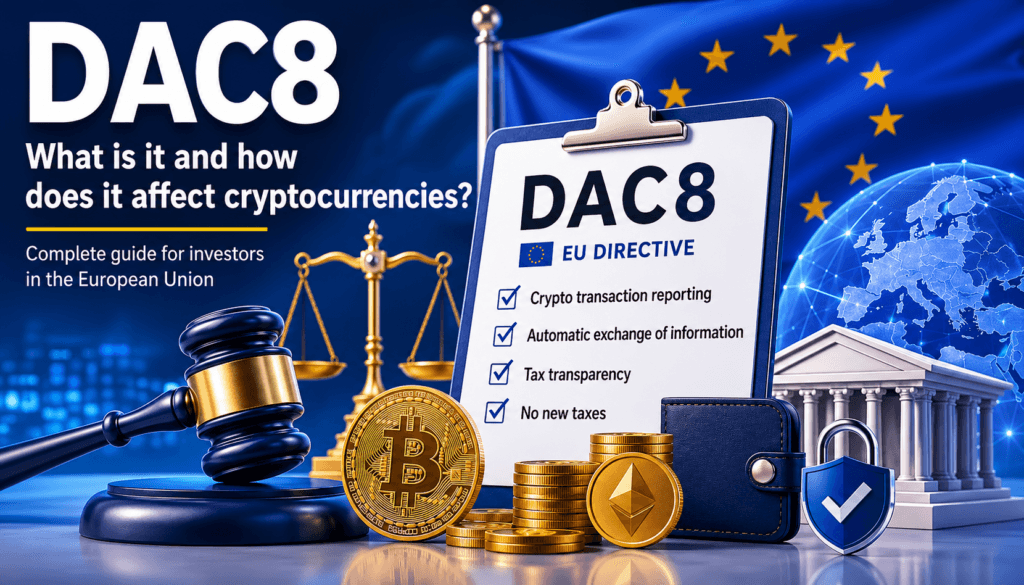 DAC8 - What it is and how it affects cryptocurrencies - A complete guide for investors in the European Union