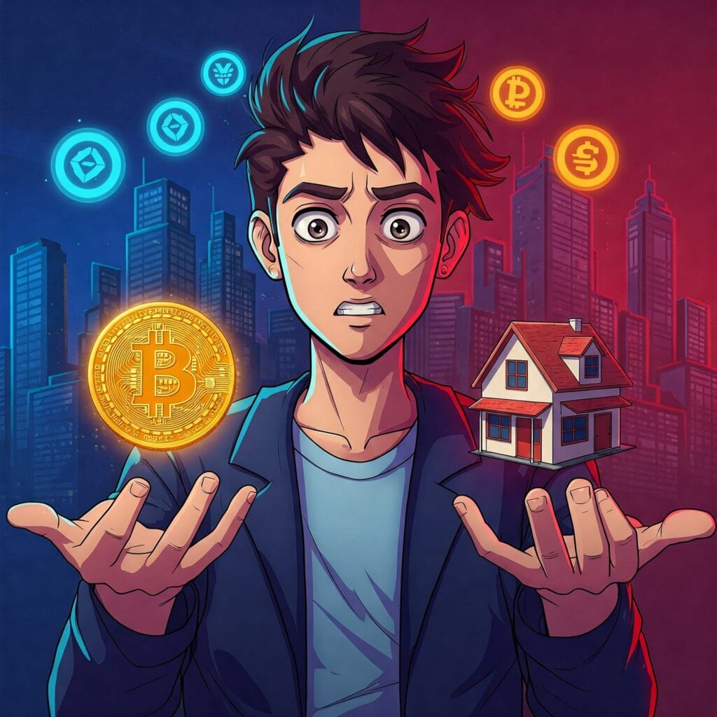 Crypto-monnaie vs investissements immobiliers