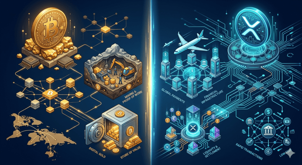 bitcoin vs xrp