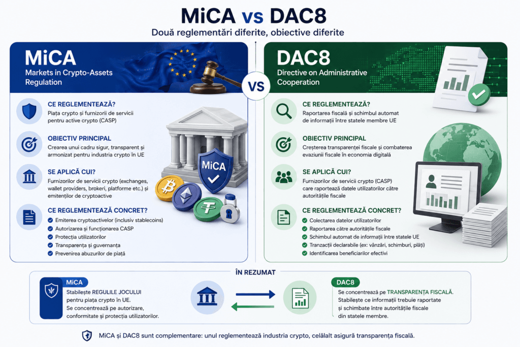 MiCA vs DAC8