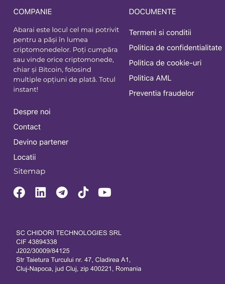 company identification data