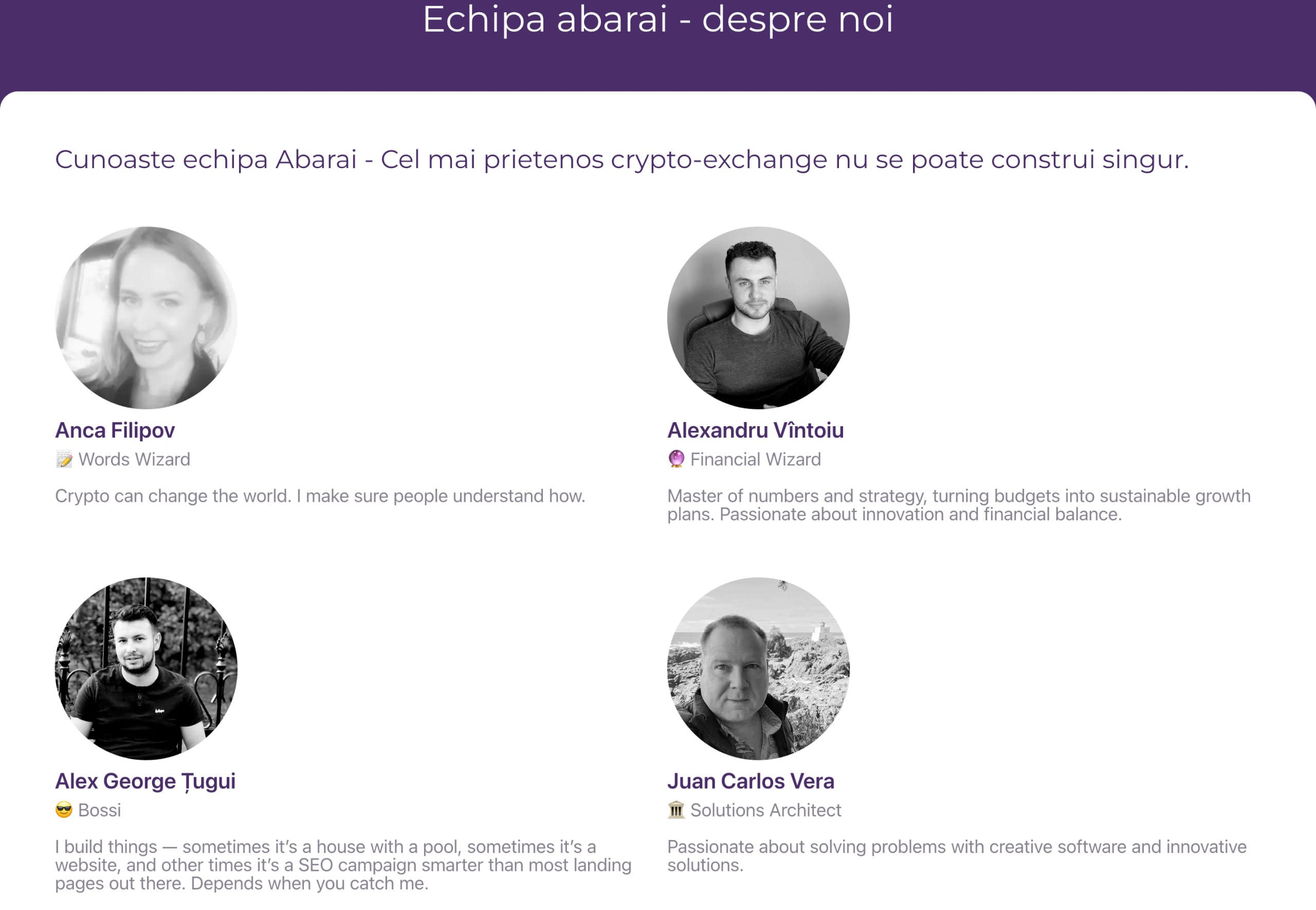 the team behind a crypto exchange