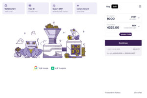 vanzare criptomonede platforma Abarai
