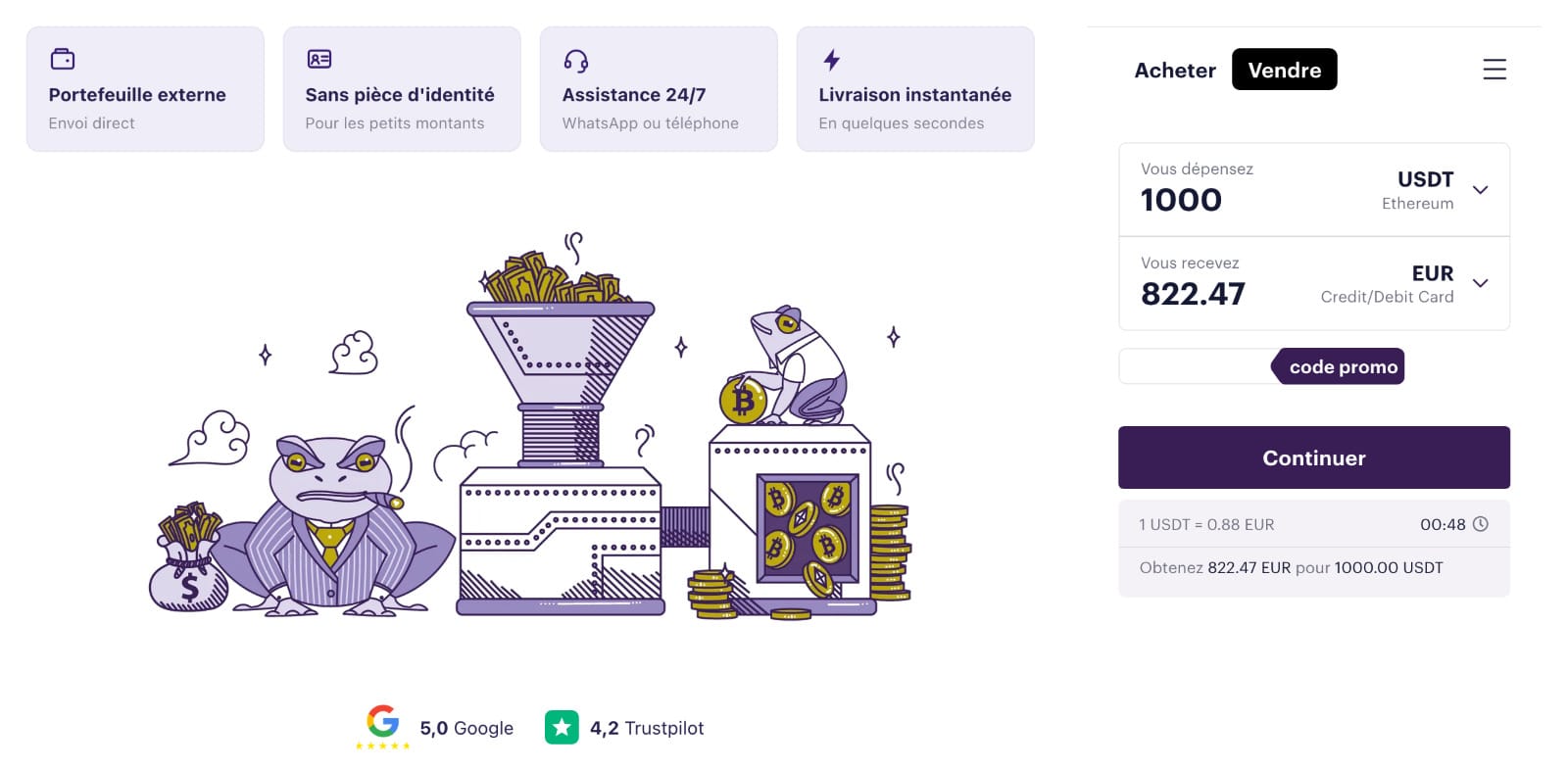 Comment retirer de l'argent de Trust Wallet