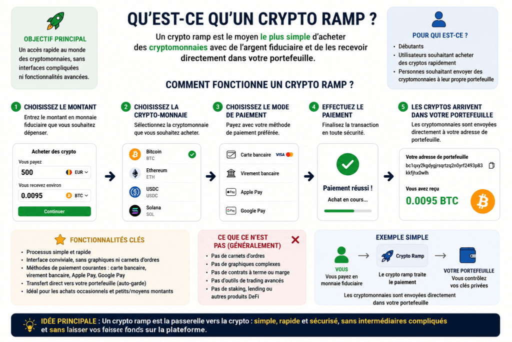 Qu'est-ce qu'une crypto on-ramp ?